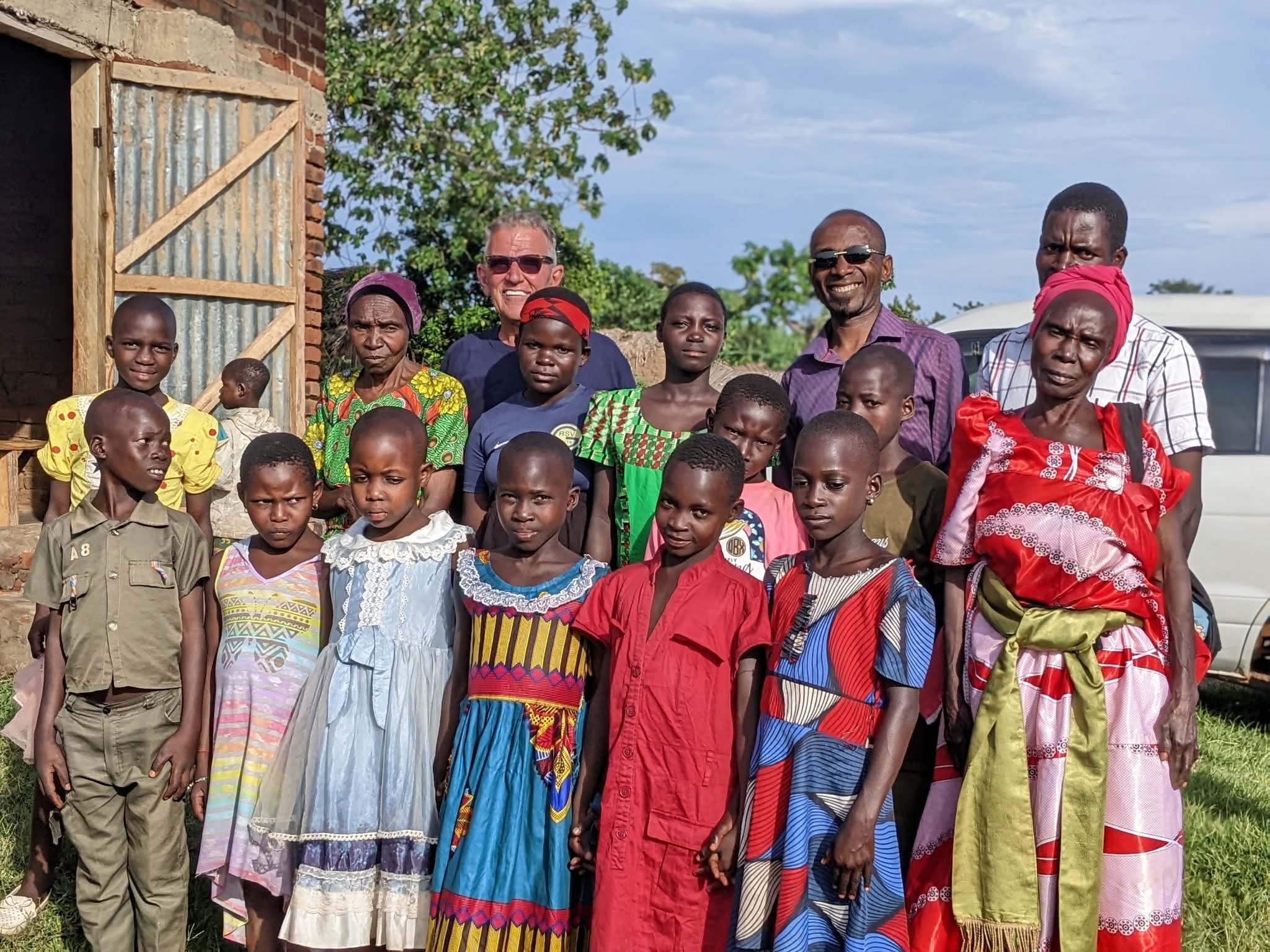 New believers being baptized in water during the 2025 Uganda Mission trip, celebrating their public declaration of faith in Jesus Christ.
